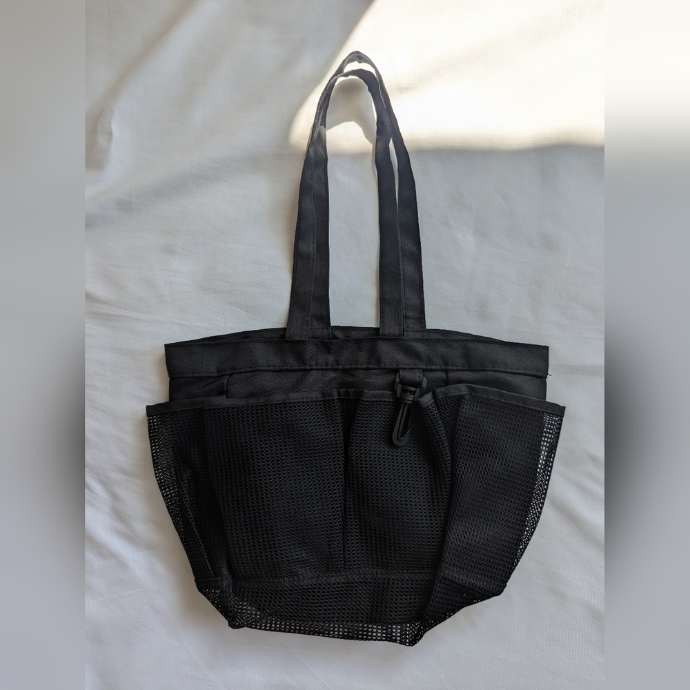 Black Mesh Beach Bag